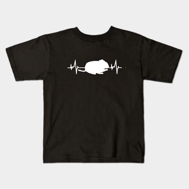 cute Degu heartbeat balance bike Octodon rodent Kids T-Shirt by FindYourFavouriteDesign